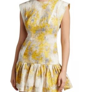 Zimmermann Wild Botanica Flounce Dress Wattle Print Zimmermann Size 2. NWOT